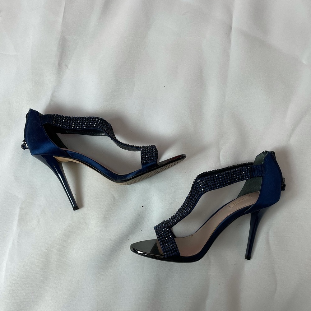 Glint Heels Navy Blue Size 5